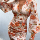 Puff sleeve Floral Dress