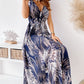Floral V Neck Dress