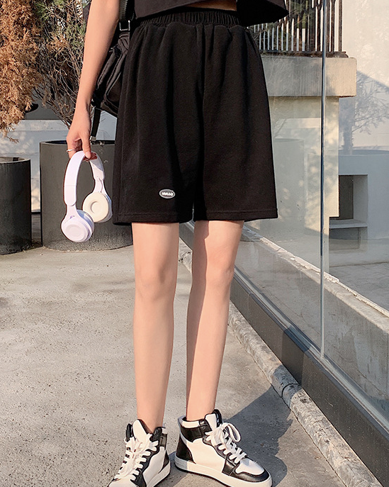 Solid Color Casual Shorts
