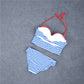 Blue Stripe Bikini Set, bikini, VIVIMARKS