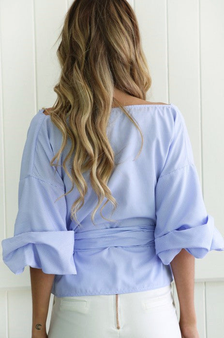 Off The Shoulder Cross Top, top, VIVIMARKS