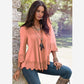 V Neck Lace Splicing Top, top, VIVIMARKS