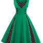 Dots Splicing Sleeveless Dress, dress, VIVIMARKS