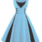 Dots Splicing Sleeveless Dress, dress, VIVIMARKS