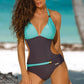 Colorful Halter One Piece Swimsuit, bikini, VIVIMARKS