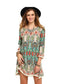 Bohemian Print Chiffon Dress