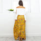 Yellow Floral Slit Skirt, skirt, VIVIMARKS