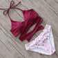 Floral Cross Bikini Set, bikini, VIVIMARKS