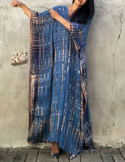 Colorful Slit Cover Up