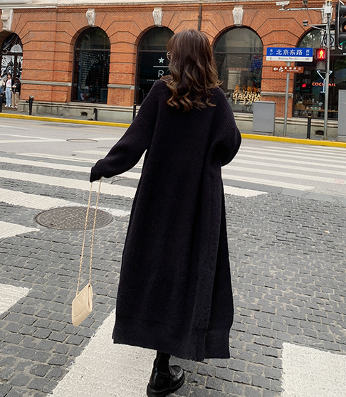 Casual Knit Long Cardigan