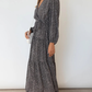 Dots V Neck Dress