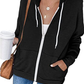 Front Zipper Hoodie Sweatshirt