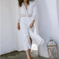 White Lace Front Buttons Dress, dress, VIVIMARKS