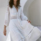 White Lace Front Buttons Dress, dress, VIVIMARKS