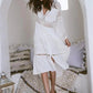 White Lace Front Buttons Dress, dress, VIVIMARKS