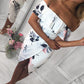 Off The Shoulder Floral Irregular Dress, dress, VIVIMARKS