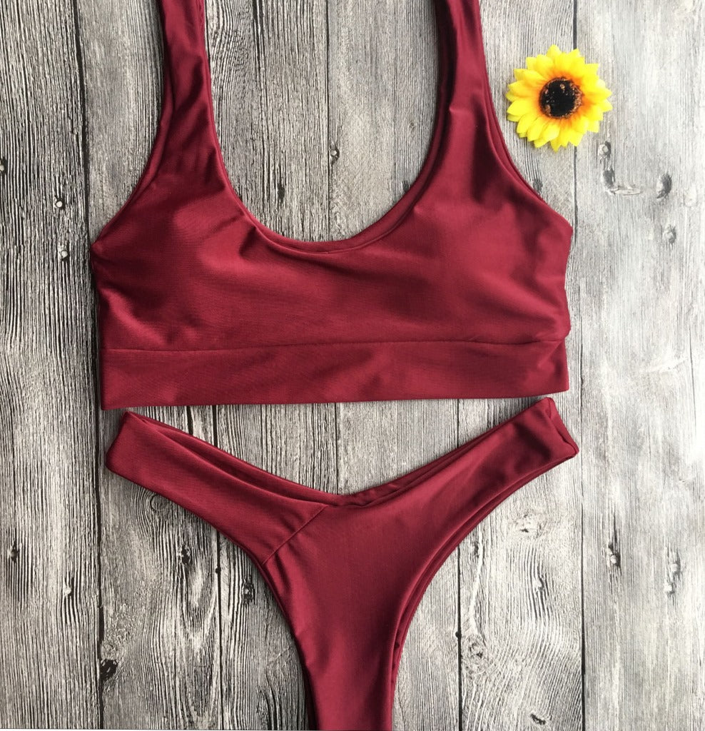 Solid Color Bikini Set, bikini, VIVIMARKS