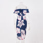 Off The Shoulder Floral Irregular Dress, dress, VIVIMARKS