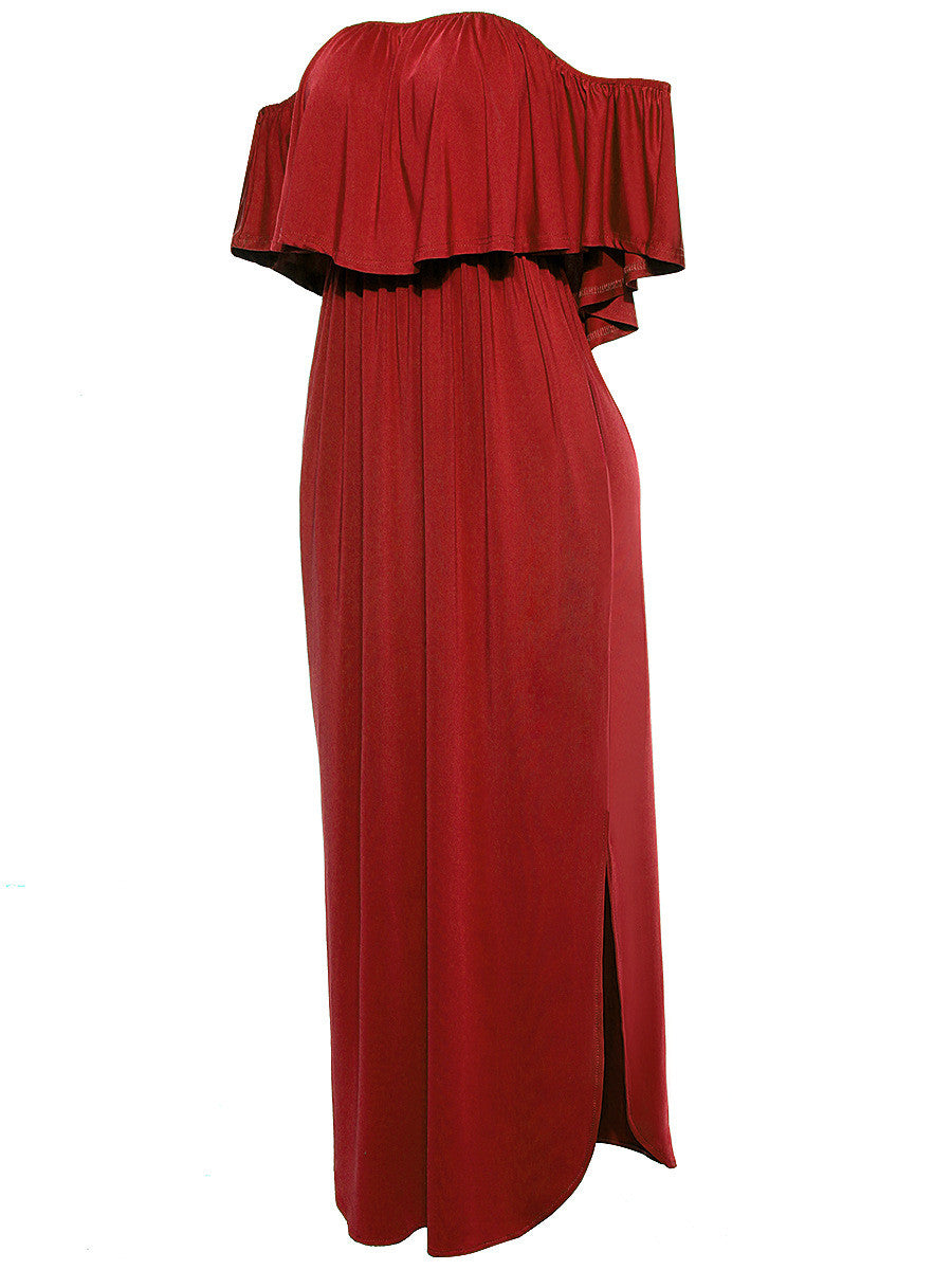 Off The Shoulder Maxi Dress, dress, VIVIMARKS