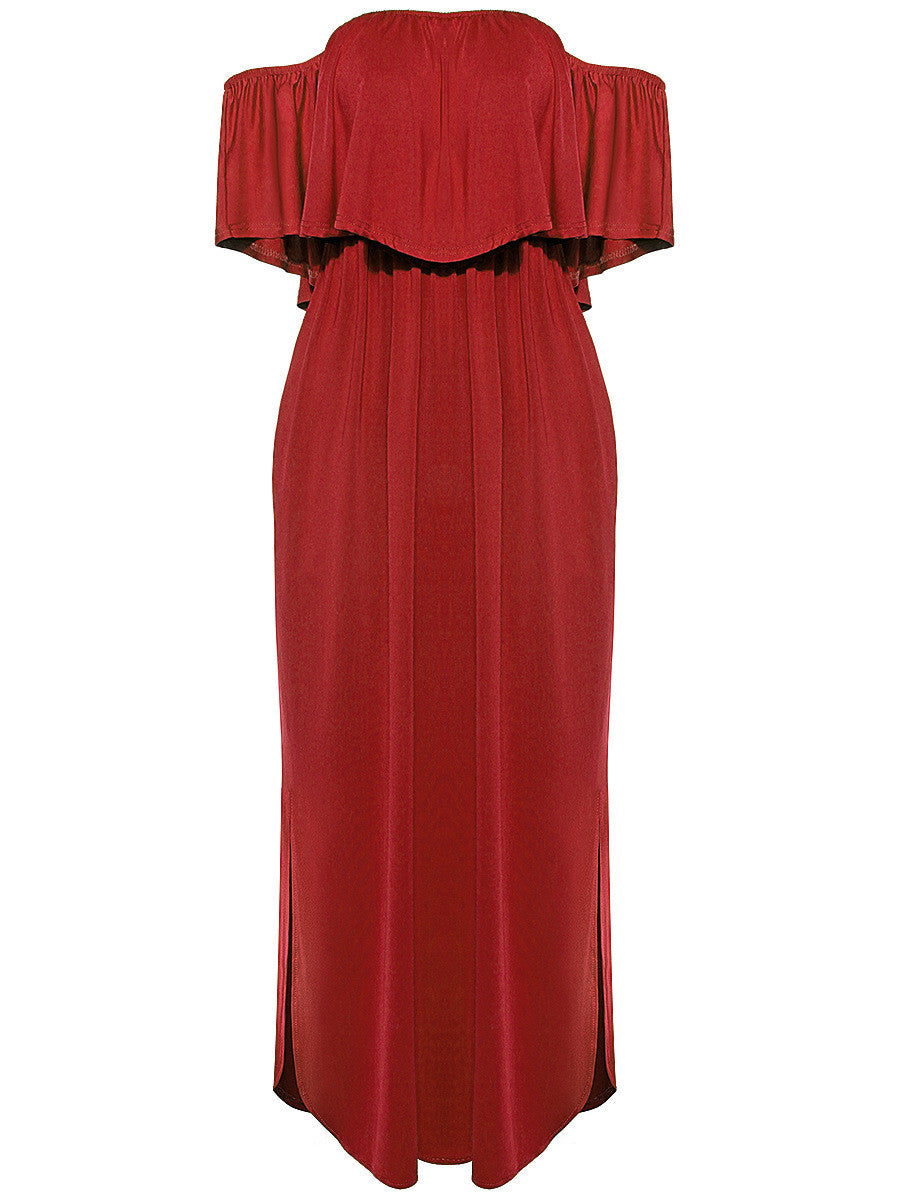 Off The Shoulder Maxi Dress, dress, VIVIMARKS