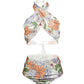 Floral Cross High Waist Bikini Set, bikini, VIVIMARKS