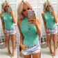 Lace Sleeveless Romper, romper, VIVIMARKS