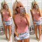 Lace Sleeveless Romper, romper, VIVIMARKS