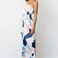 Strapless Geometric Pattern Romper, romper, VIVIMARKS