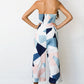 Strapless Geometric Pattern Romper, romper, VIVIMARKS