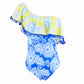 One Shoulder Floral One Piece Swimsuit, bikini, VIVIMARKS