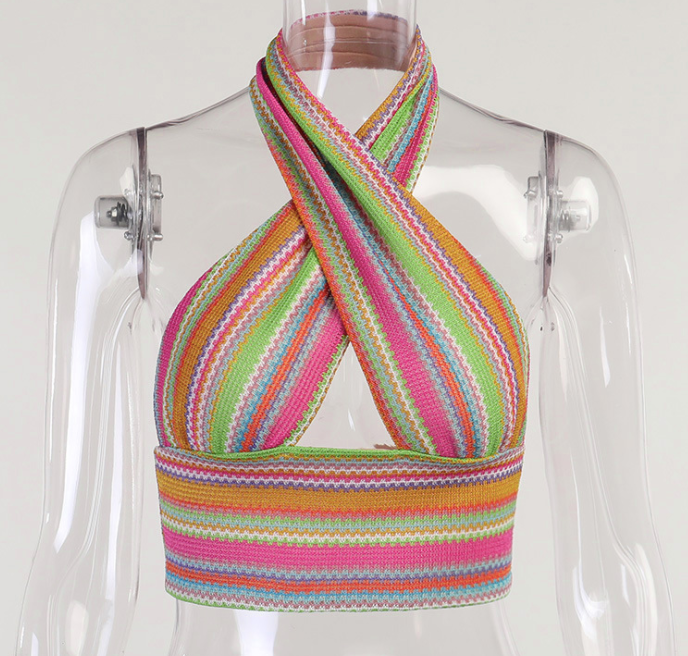 Colorful Cross Top