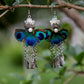 Peacock Feathers Earrings, ACCESSORIES, VIVIMARKS