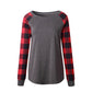 Checked Splicing Top, top, VIVIMARKS