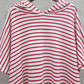 Stripe Hooded Short Sleeve Dress, dress, VIVIMARKS