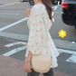 Floral V Neck Top