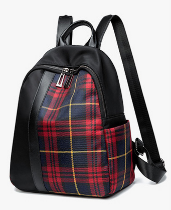Checked Backpack