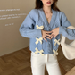 Bowknot Knotted Sweater Cardigan