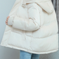 Hooded casual down cotton jacket
