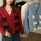 Bowknot Knotted Sweater Cardigan