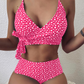 Floral High Waist Bikini Set