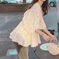 Floral V Neck Top