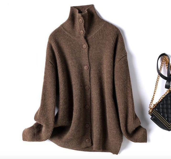 Front Buttons Sweater Cardigan