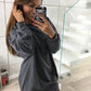 Casual Sweatshirt Dress, , VIVIMARKS