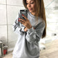 Casual Sweatshirt Dress, , VIVIMARKS