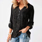 Lace V Neck Chiffon Top, top, VIVIMARKS