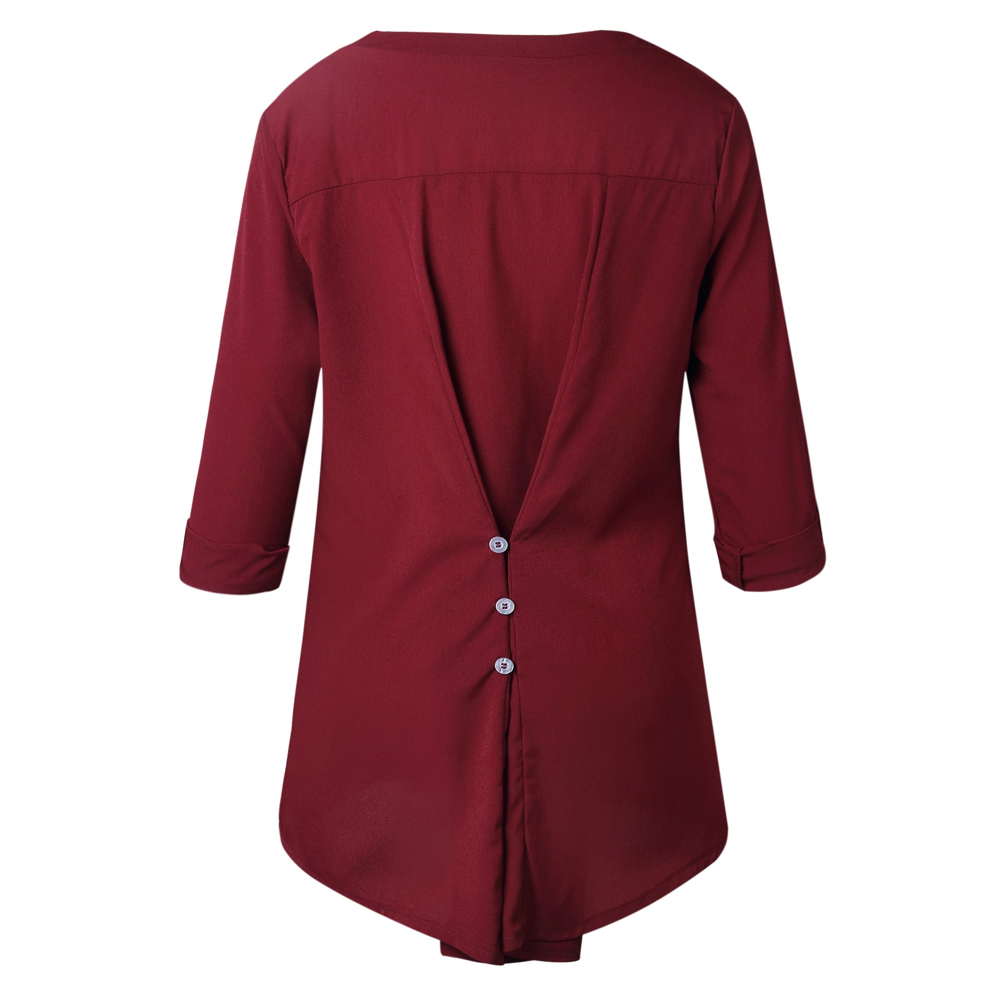 Lace V Neck Chiffon Top, top, VIVIMARKS