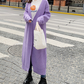Casual Knit Long Cardigan