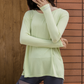 Back Slit Long Sleeve Top