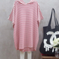 Stripe Hooded Short Sleeve Dress, dress, VIVIMARKS