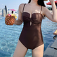 Soild Color One Piece Swimsuit